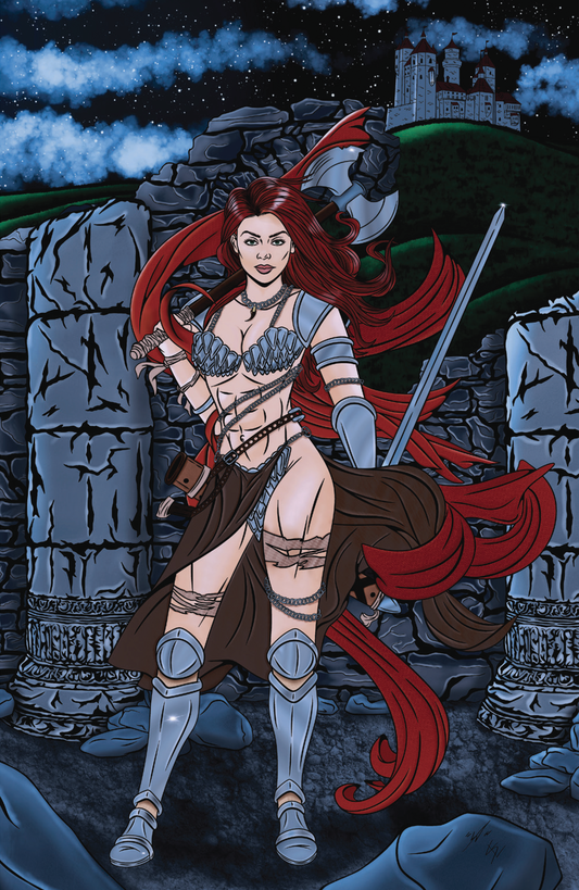 Red Sonja: Fairy Tales #1 Virgin SIGNED by Sketch Ellis
