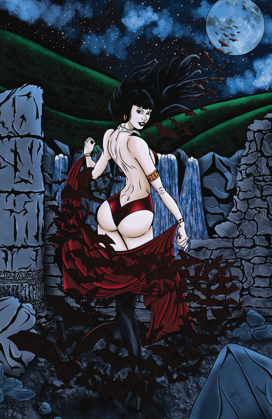 Vampirella: Fairy Tales #1 Virgin SIGNED by Sketch Ellis